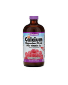Жидкий кальций и магний цитрат + Д3 вкус малины | 472 мл Bluebonnet Nutrition 20202057
