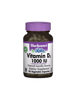 Вітамін D3 1000 МО | 90 кап Bluebonnet Nutrition 20202025