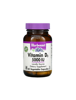 Вітамін D3 5000 МО | 60 кап Bluebonnet Nutrition 20202032