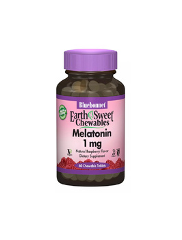 Мелатонін смак малини 1 мг | 60 жув таб Bluebonnet Nutrition 20202080