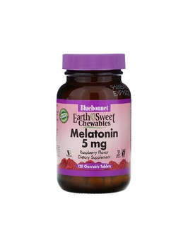 Мелатонін смак малини 5 мг | 120 жув таб Bluebonnet Nutrition 20202081