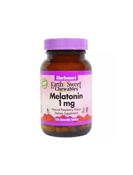 Мелатонин вкус малины 1 мг | 120 жев таб Bluebonnet Nutrition 20202083