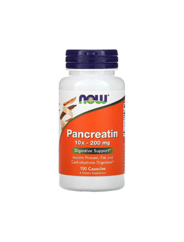 Панкреатин 10X - 200 мг | 100 кап Now Foods 20202302
