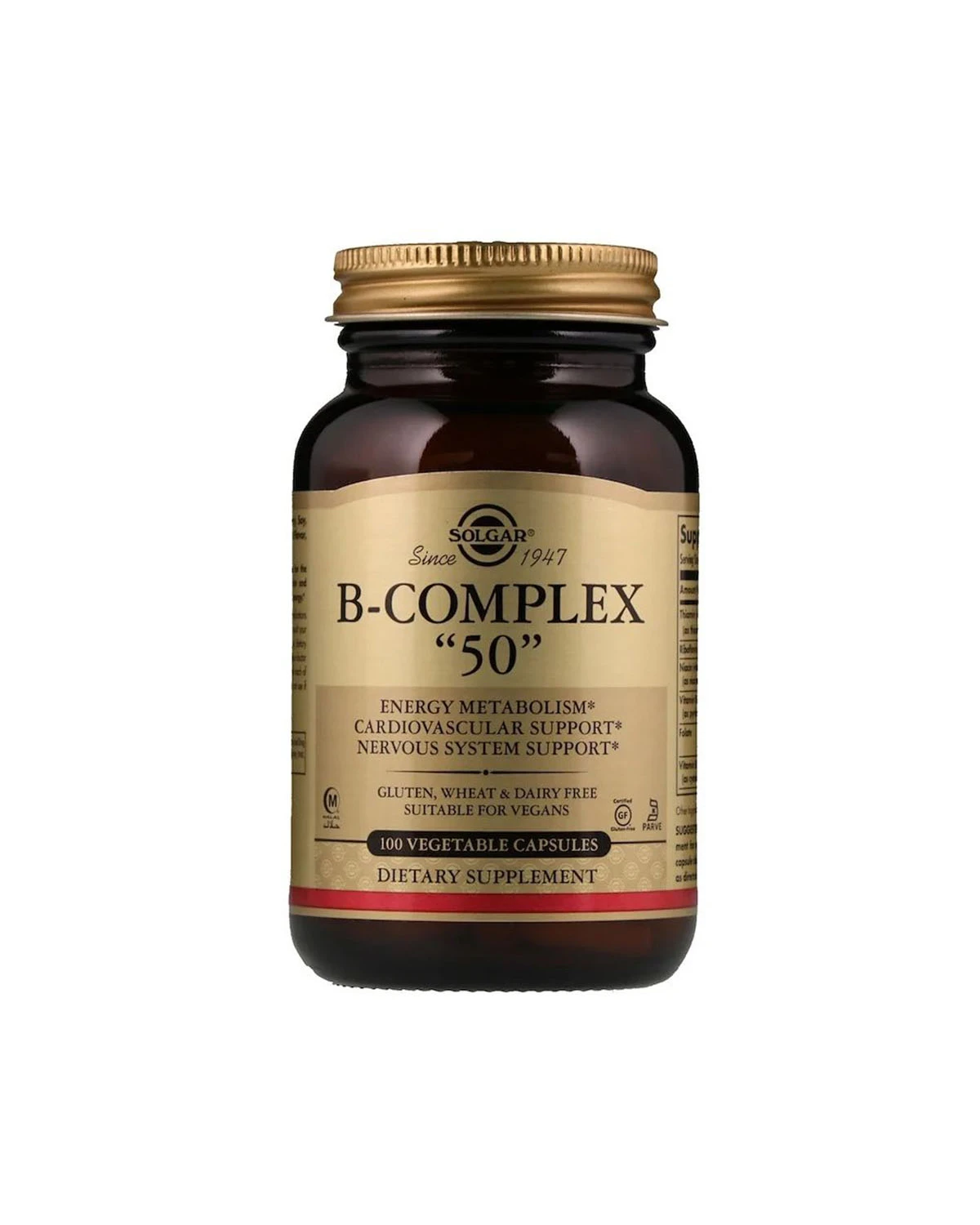 Комплекс витаминов B | 100 кап Solgar 20190006