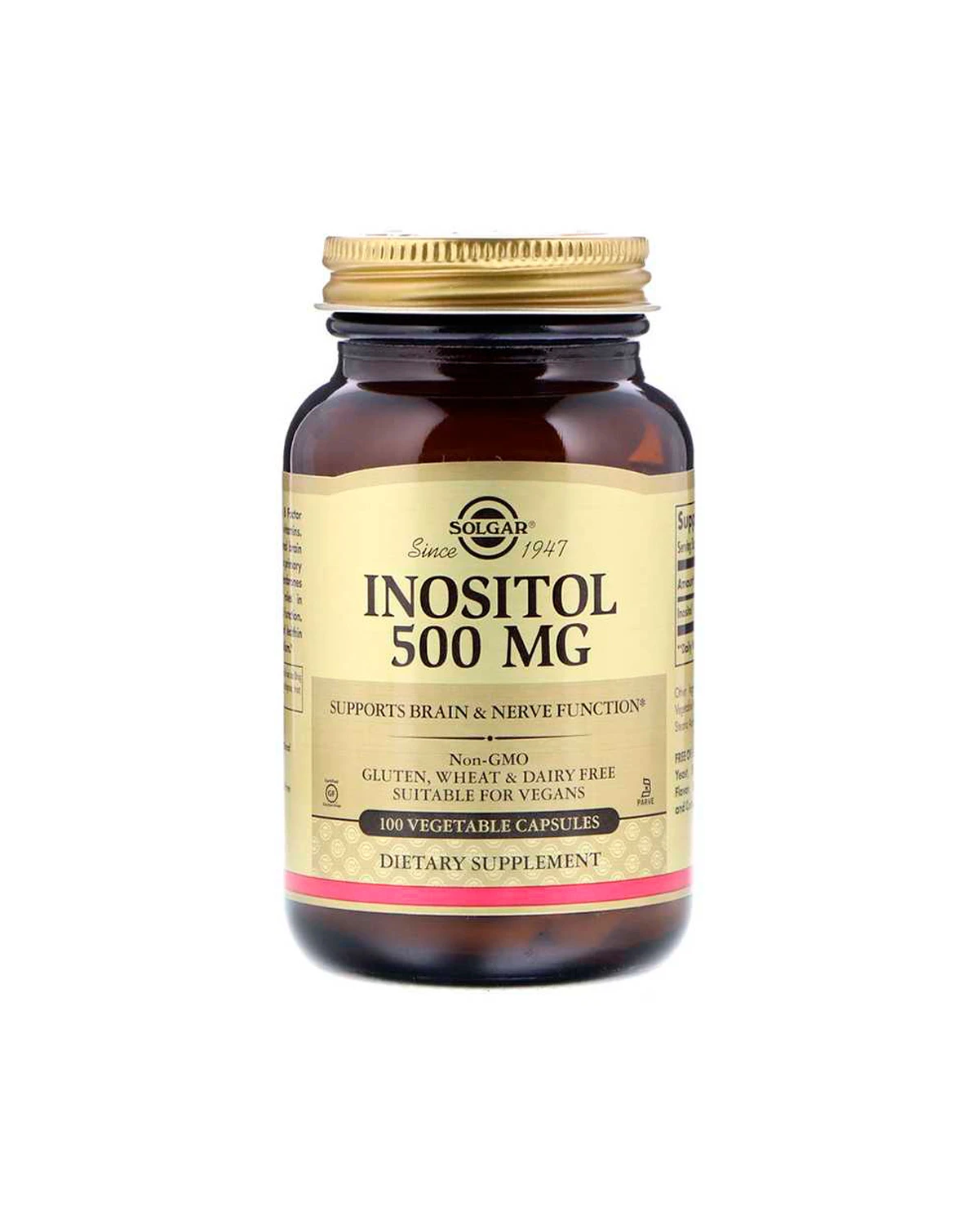 Інозитол 500 мг | 100 кап Solgar 20190022