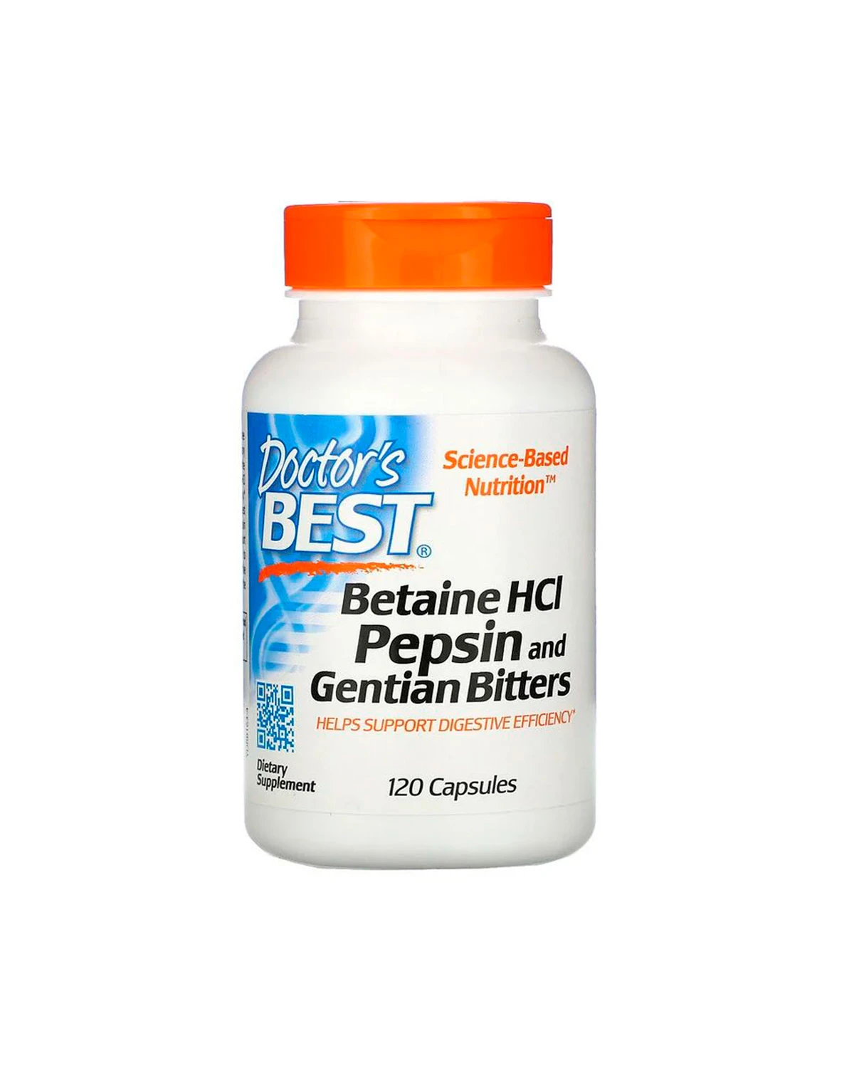Бетаин гидрохлорид пепсин и горечавка | 120 кап Doctor's Best 20190144