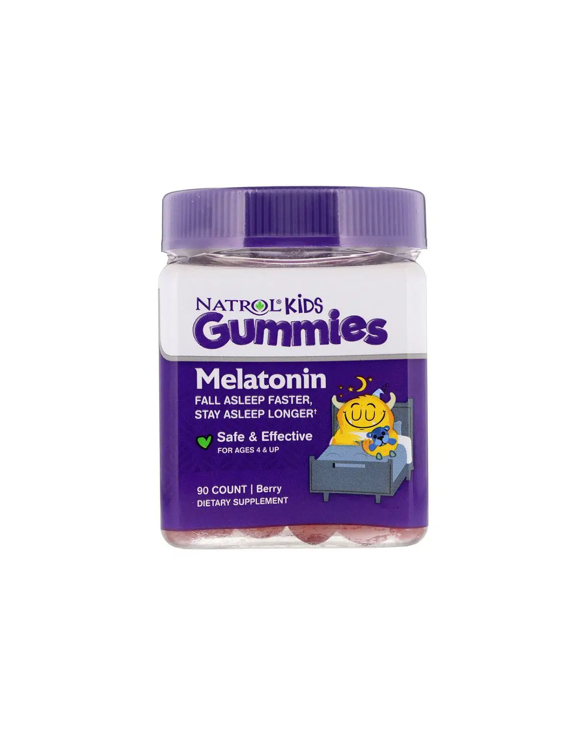Мелатонин для детей со вкусом ягод | 90 жев конфет Natrol 20190212