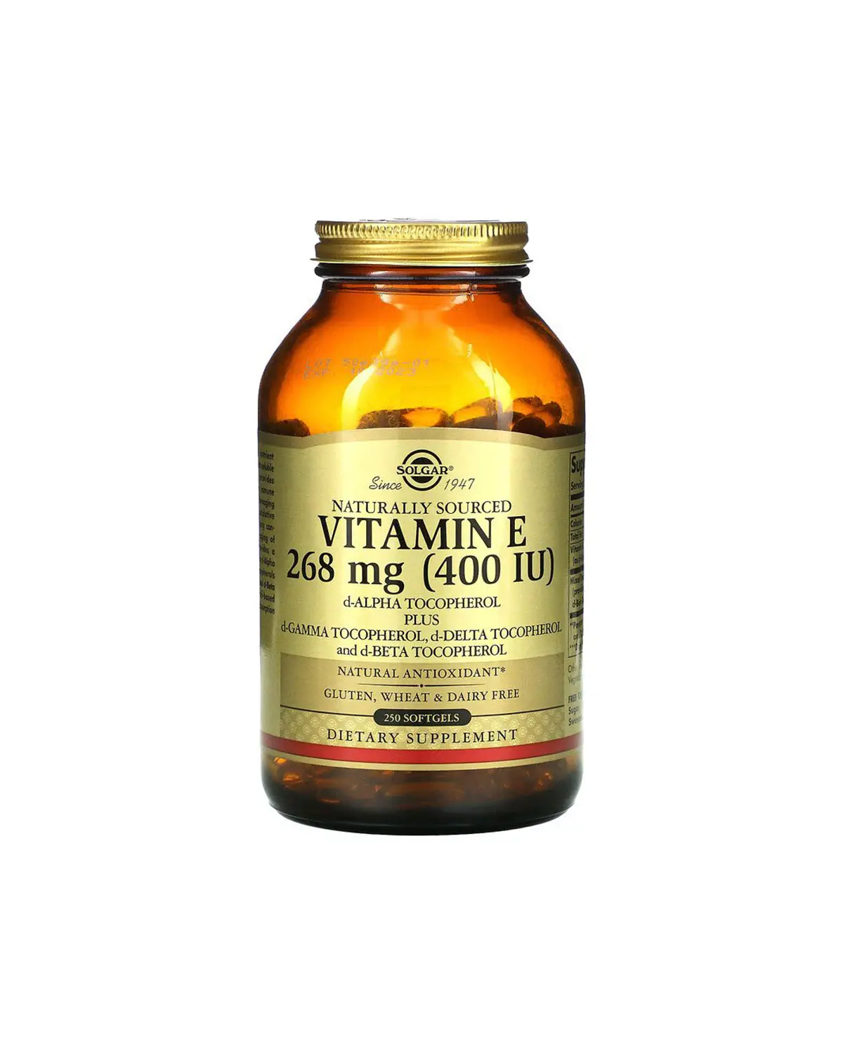Витамин Е 268 мг | 250 кап Solgar 20190216