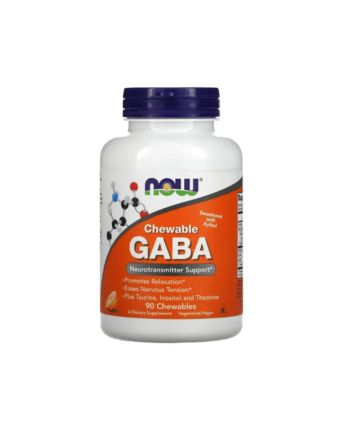 Гамма-аминомасляная кислота (GABA) | 90 жев таб Now Foods 20190309