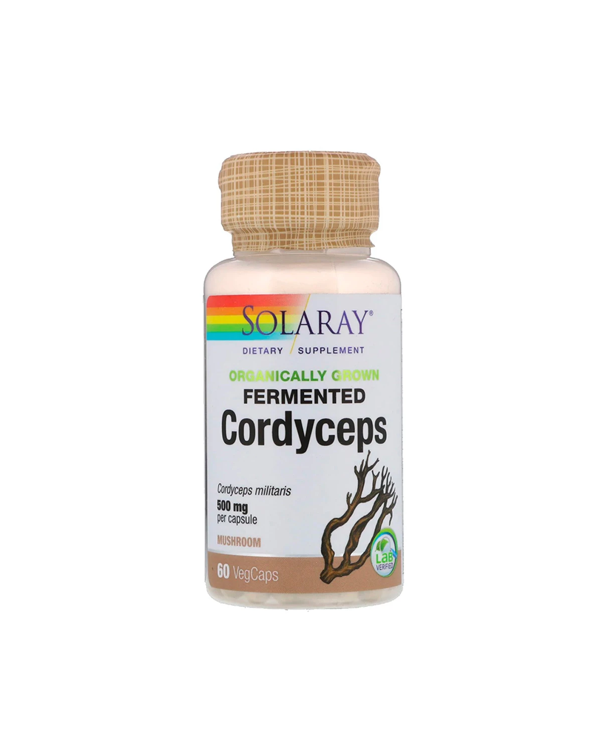 Кордицепс  грибы 500 мг | 60 кап Solaray 20190342