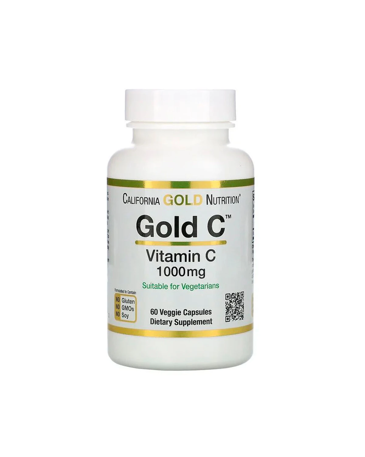 Вітамін C 1000 мг | 60 кап California Gold Nutrition 20190352