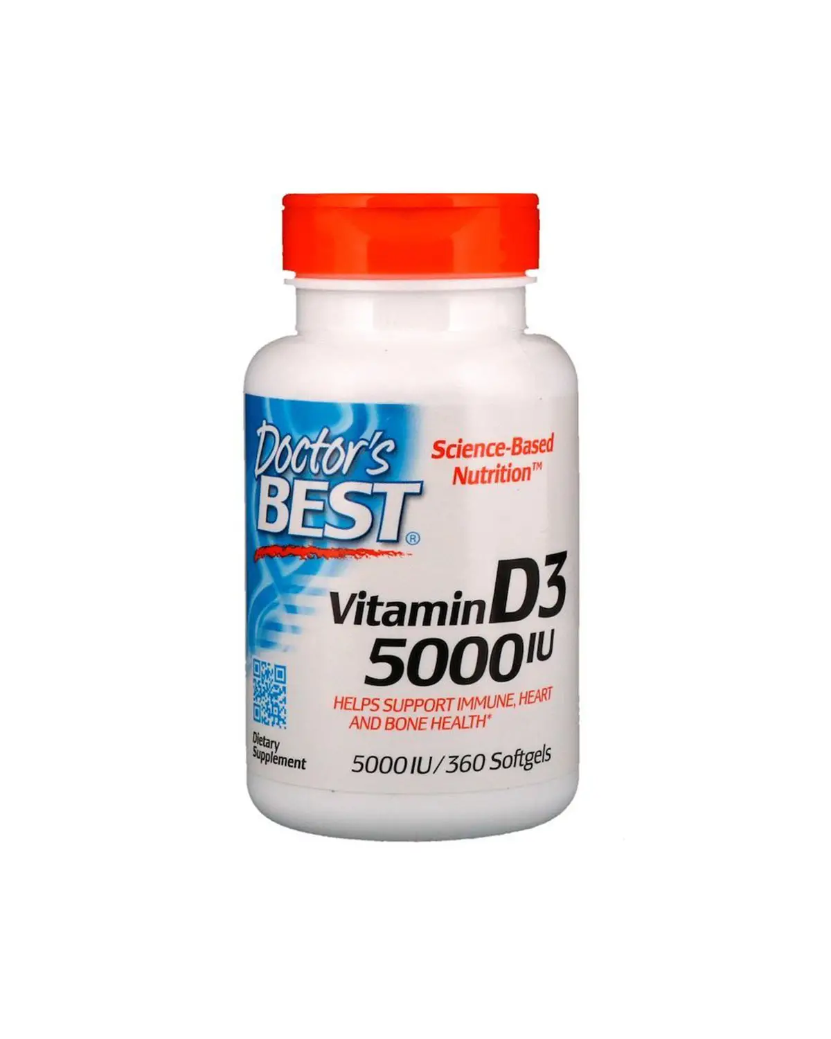 Вітамін D3 5000 МО | 360 кап Doctor's Best 20190387