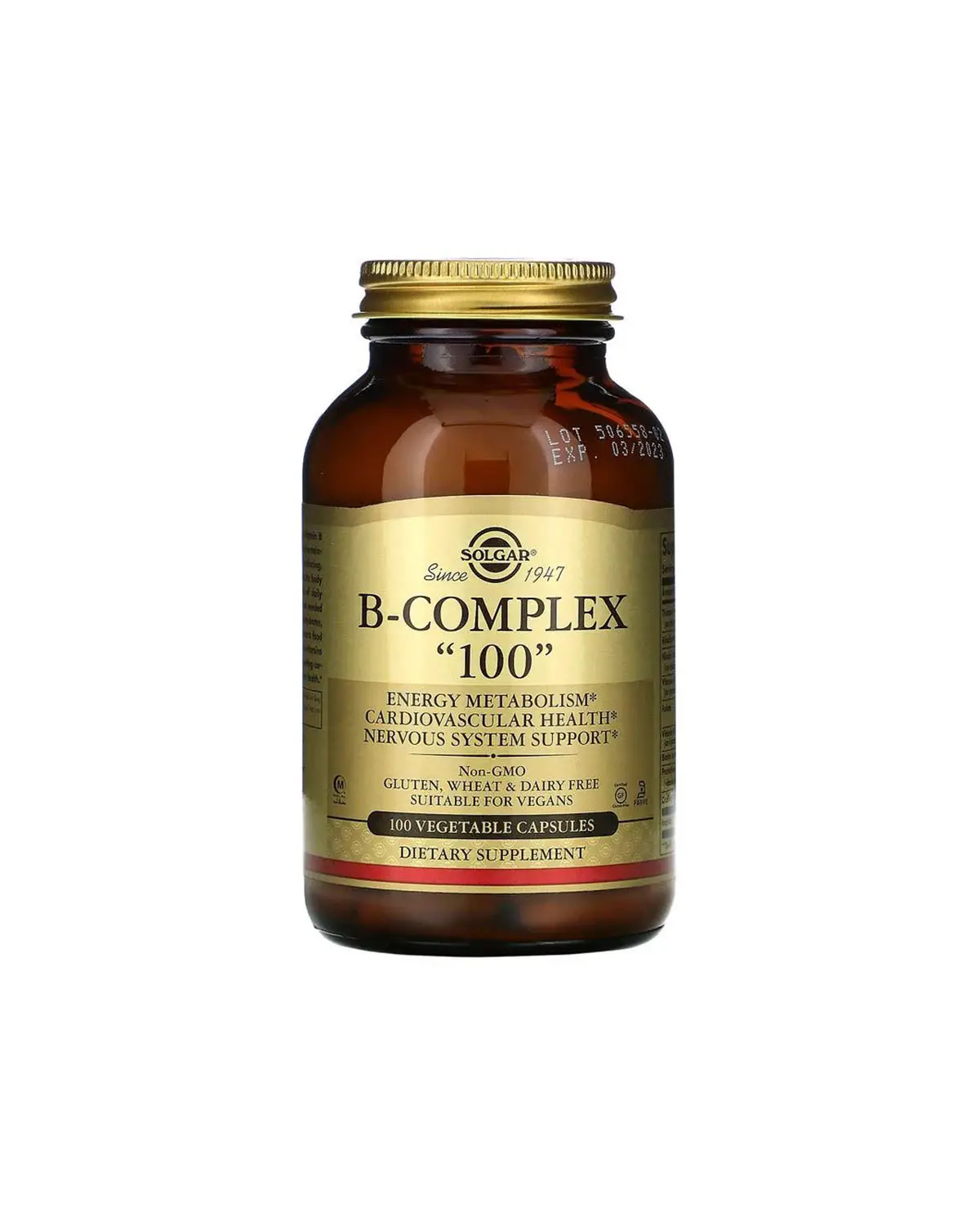 Комплекс витаминов B | 100 кап Solgar 20190536