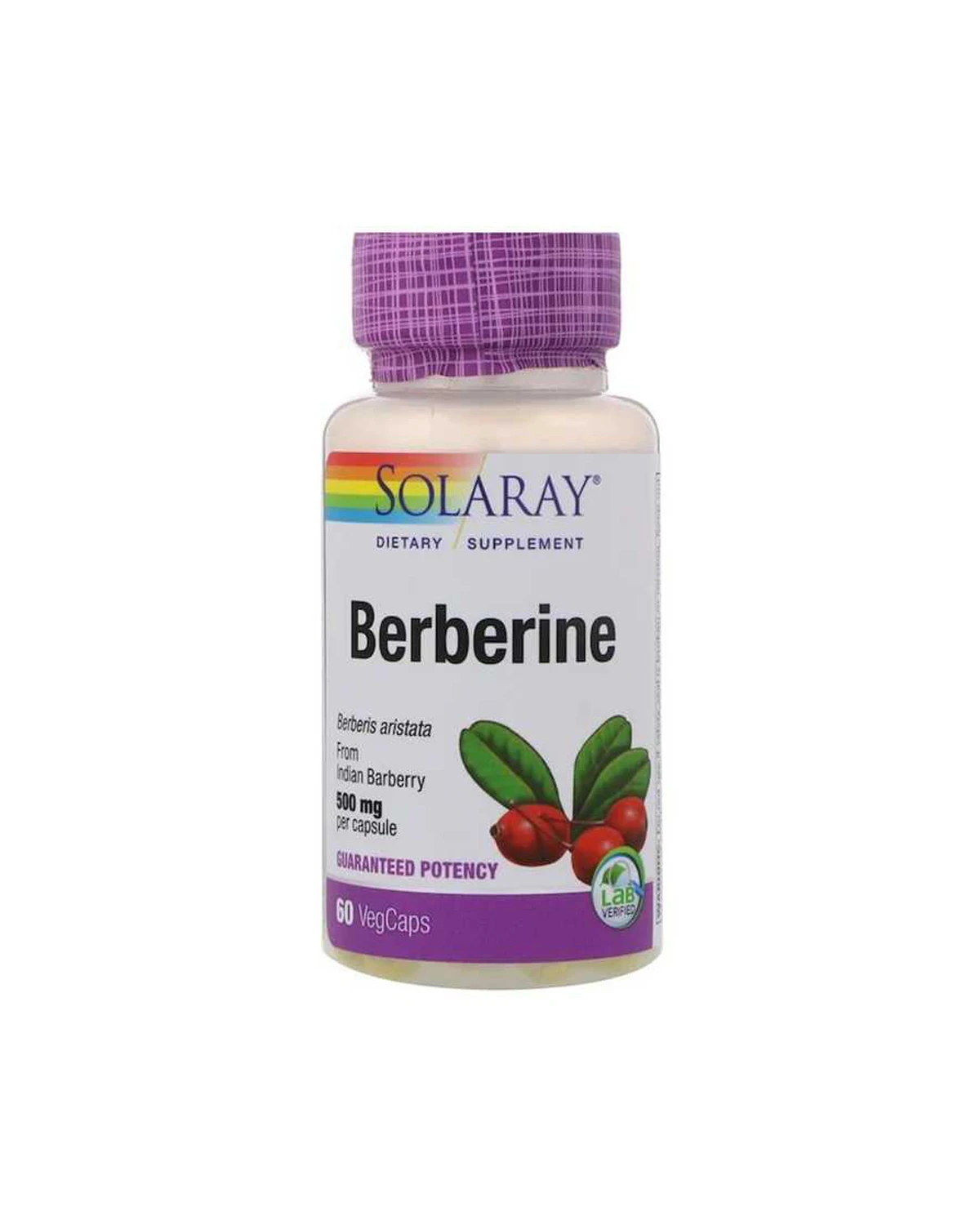 Берберин (барбарис) 500 мг | 60 кап Solaray 20200014