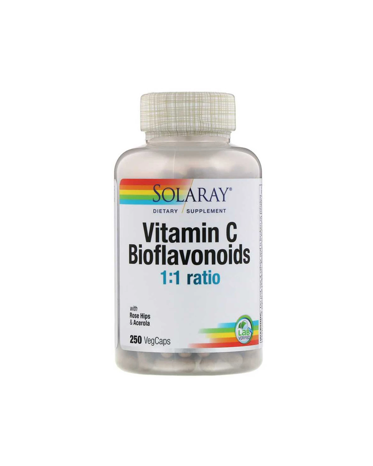 Вітамін C та біофлавоноїди | 250 кап Solaray 20200039