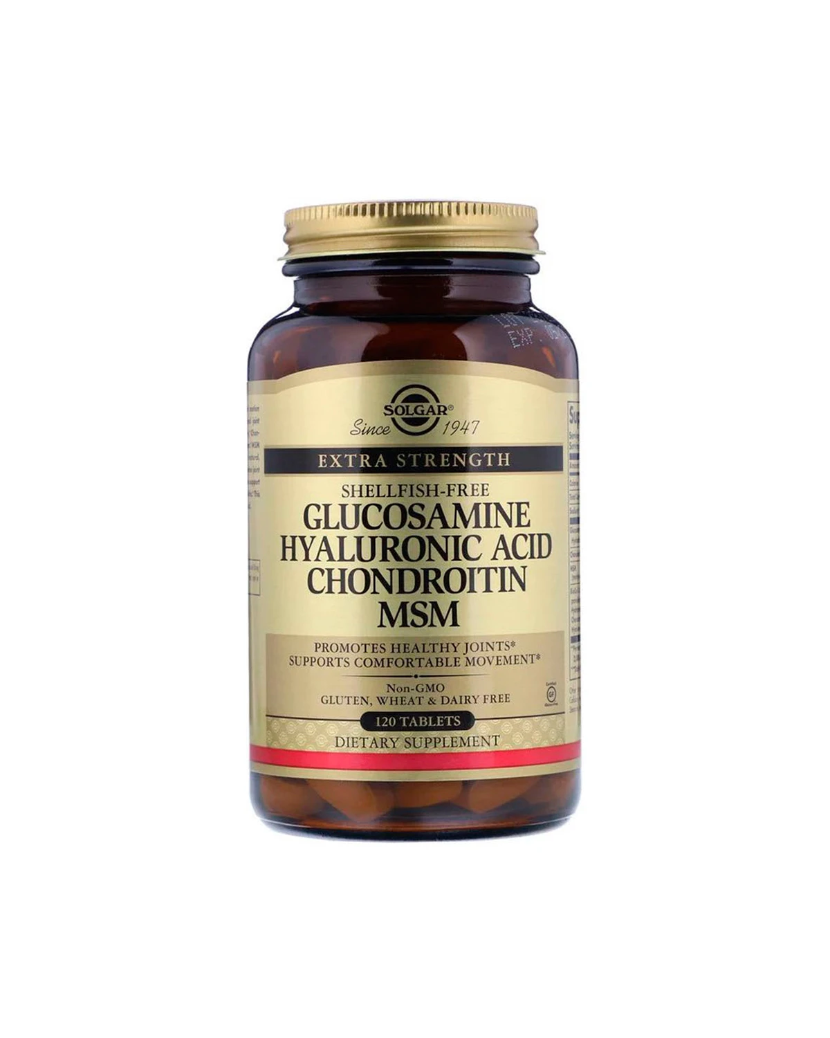 Глюкозамин и Хондроитин с MCМ и Гиалуроновой кислотой | 120 таб Solgar 20200053