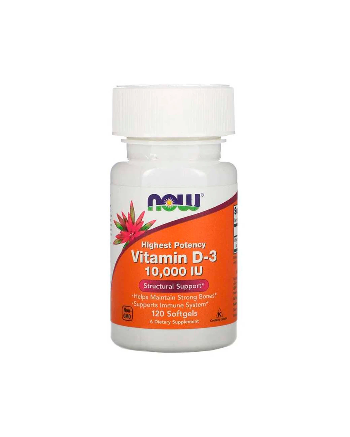 Витамин Д-3 10 000 МЕ | 120 кап Now Foods 20200061