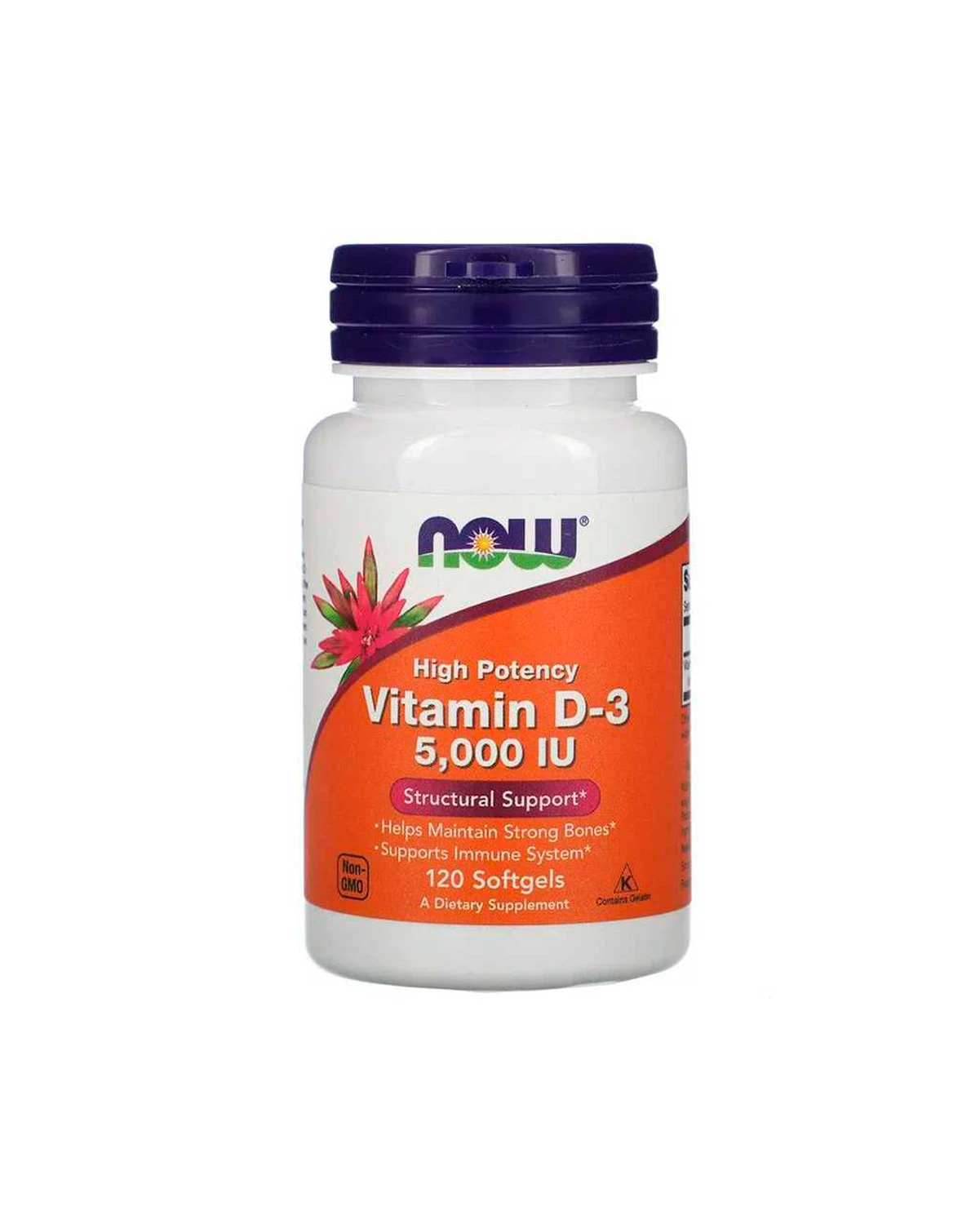 Витамин D3 5000 МЕ | 120 кап Now Foods 20200069