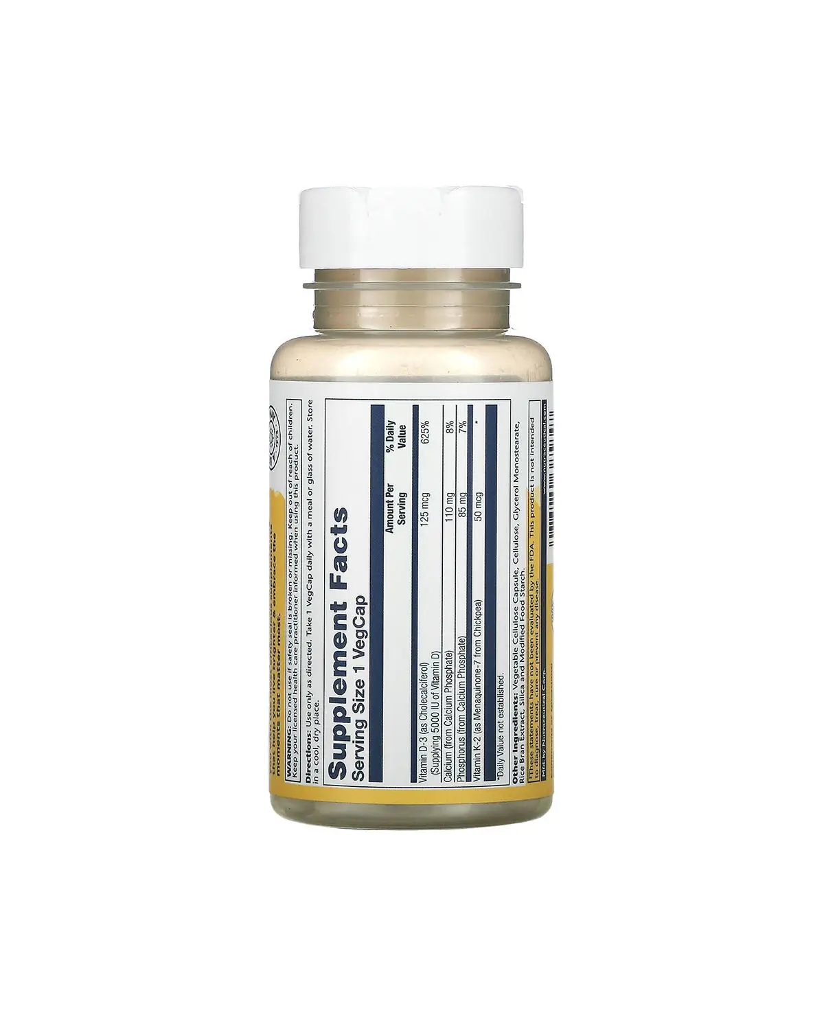 Витамин D3 + K2 | 60 кап Solaray