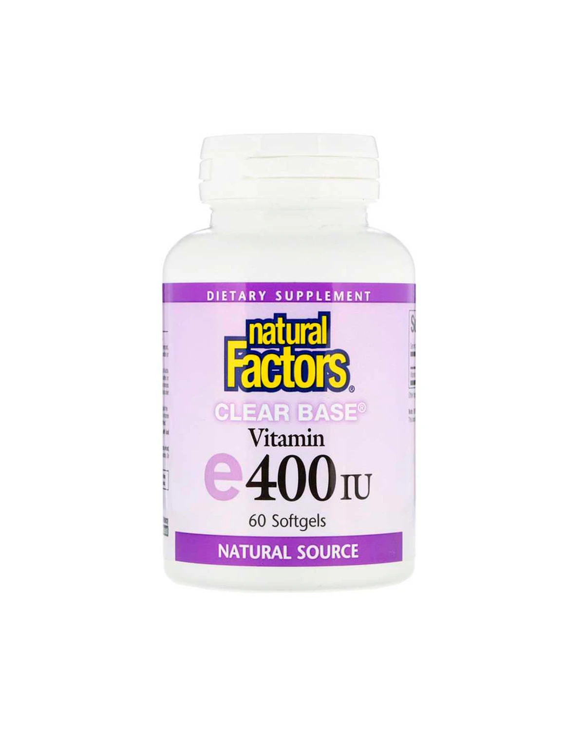 Витамин Е 400 МЕ | 60 кап Natural Factors 20200081