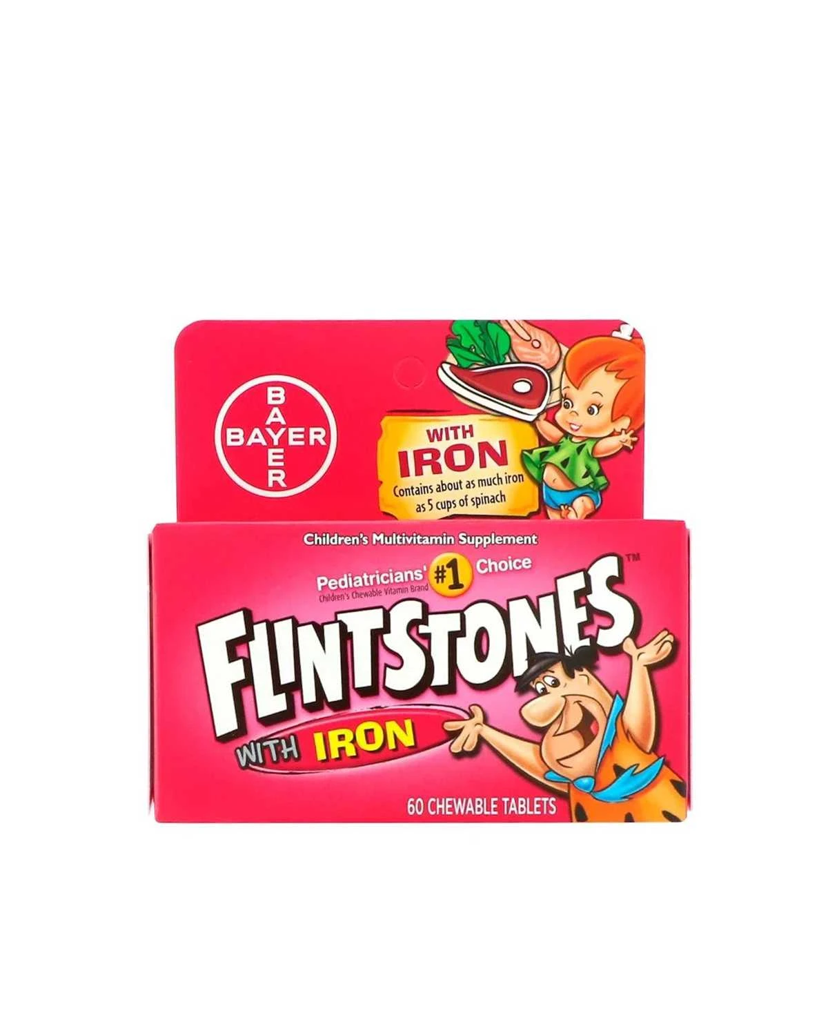 Детские витамины с железом | 60 таб Flintstones