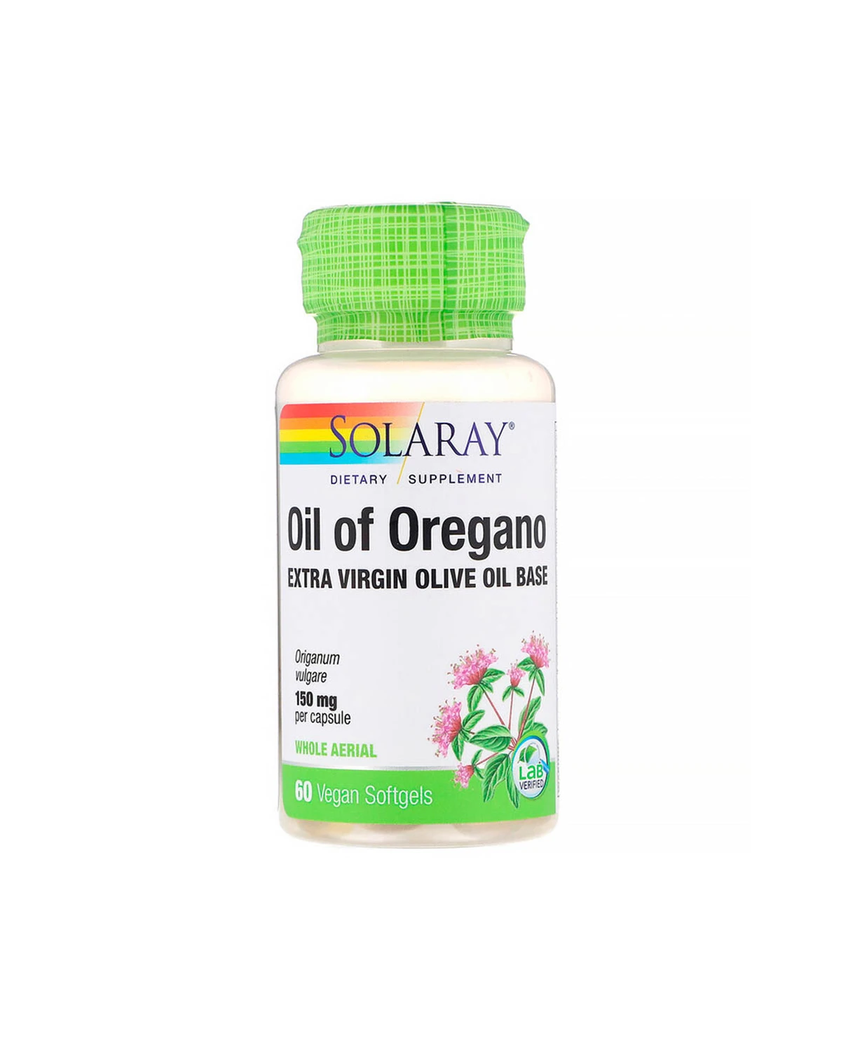 Олія орегано 150 мг | 60 кап Solaray 20200236