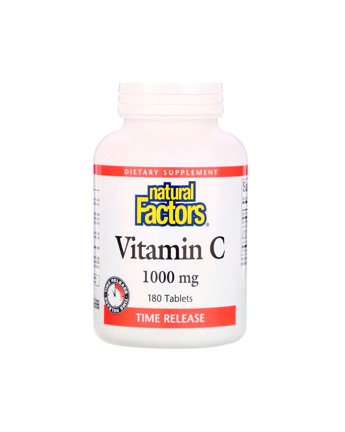 Вітамін C з повільним вивільненням 1000 мг | 180 таб Natural Factors 20200794
