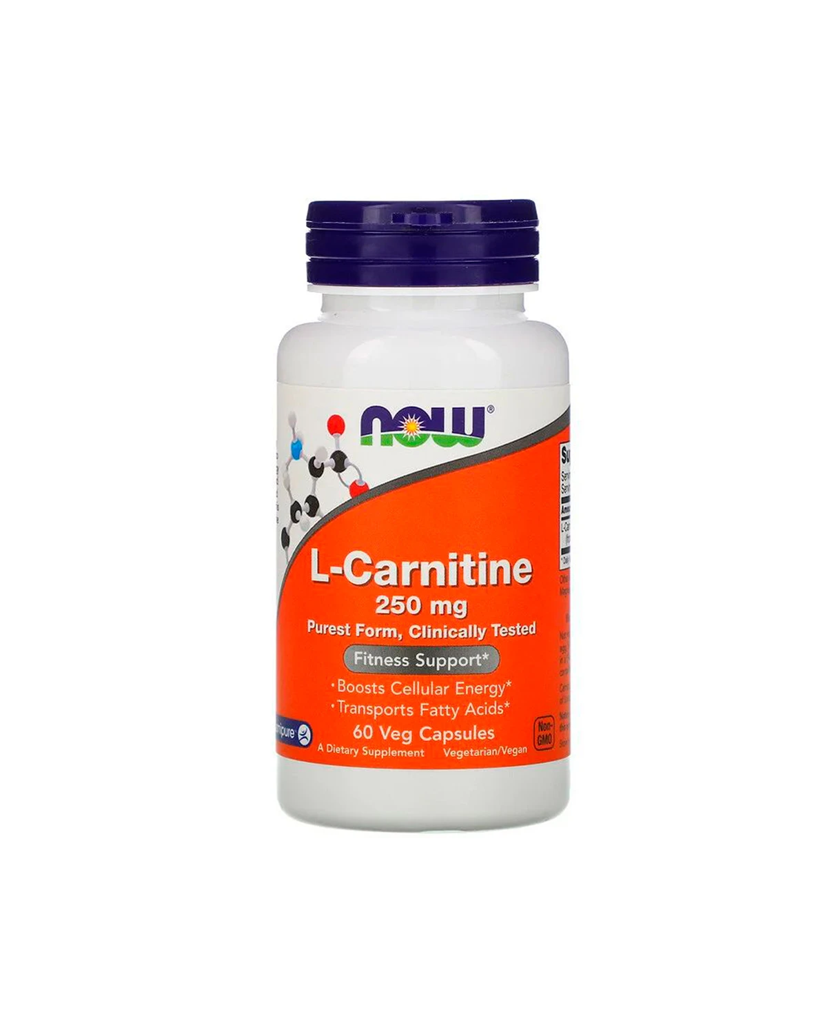 L-Карнитин 250 мг | 60 кап Now Foods 20200855
