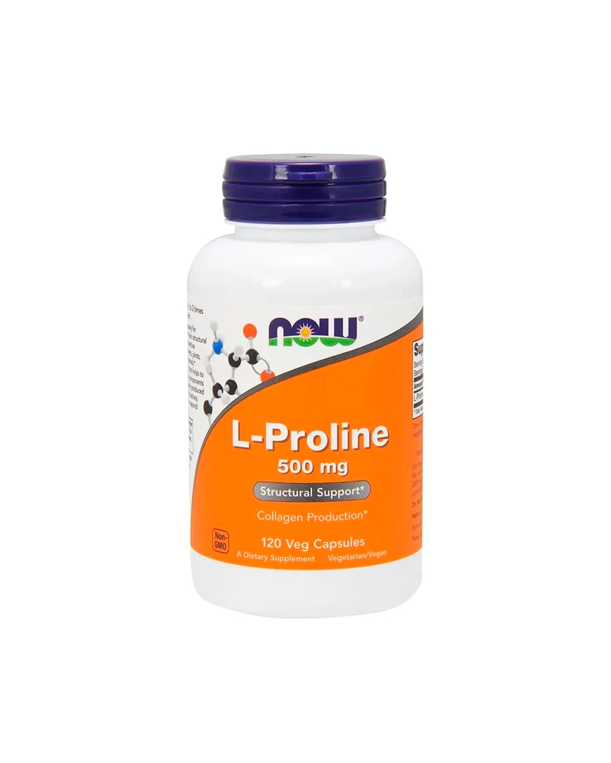 L-Пролин 500 мг | 120 кап Now Foods 20200857