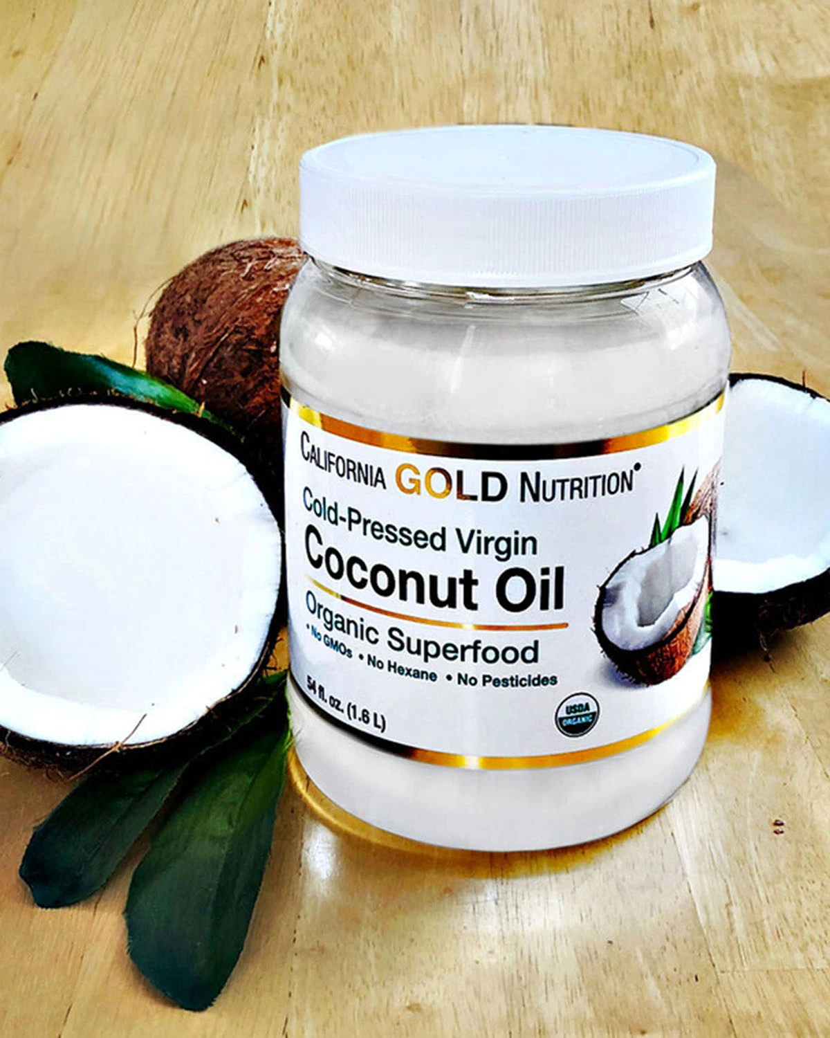 Кокосовое масло | 1,6 л California Gold Nutrition