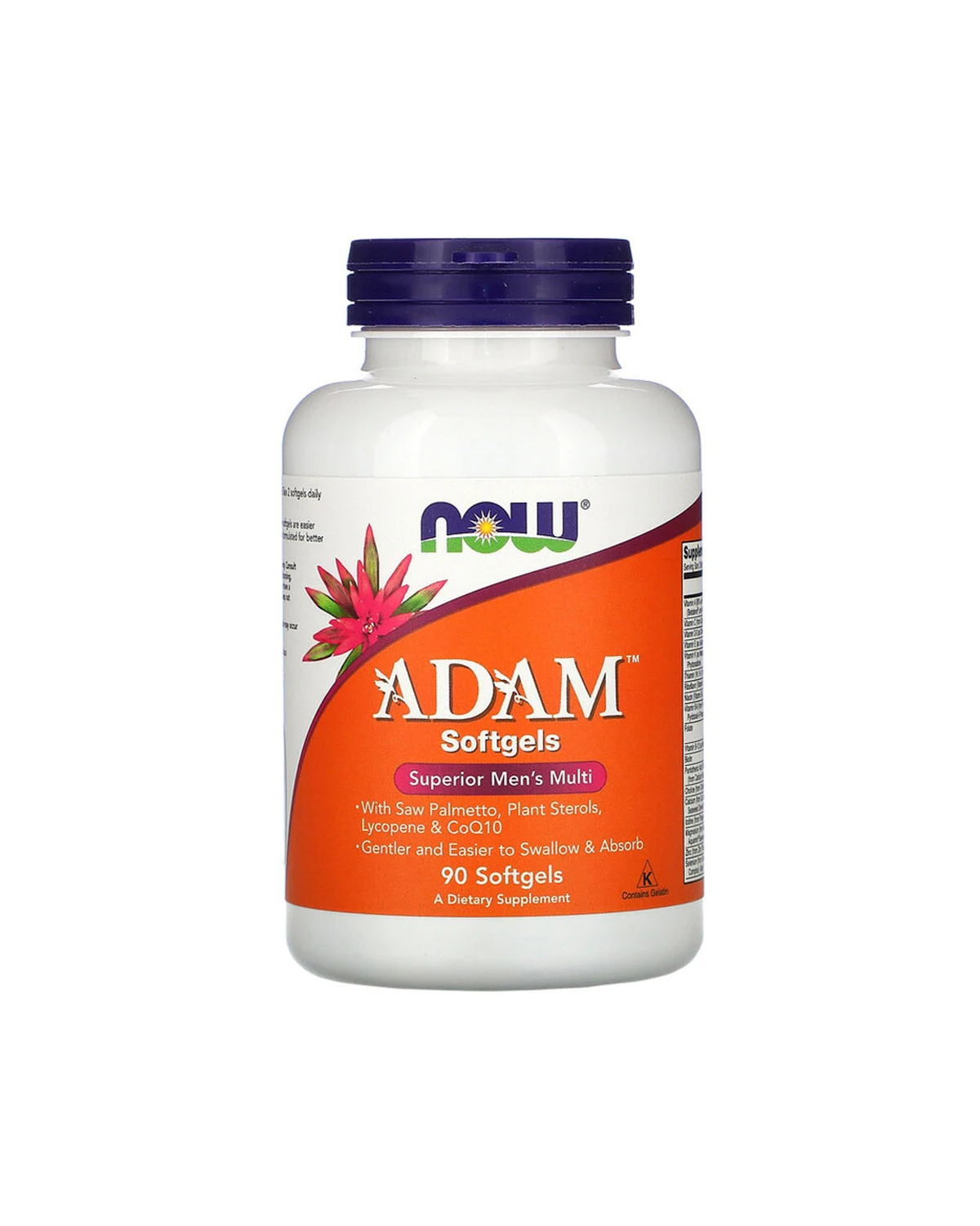 Мультивитамины для мужчин Адам | 90 гелевых таб Now Foods 20200969