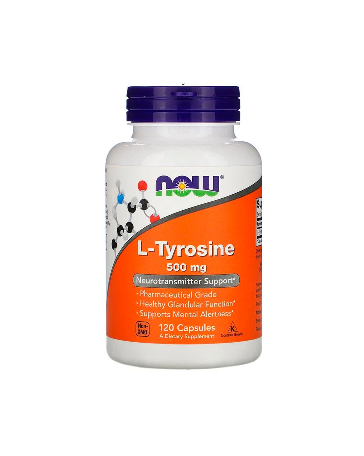 L-тирозин 500 мг | 120 кап Now Foods 20201002