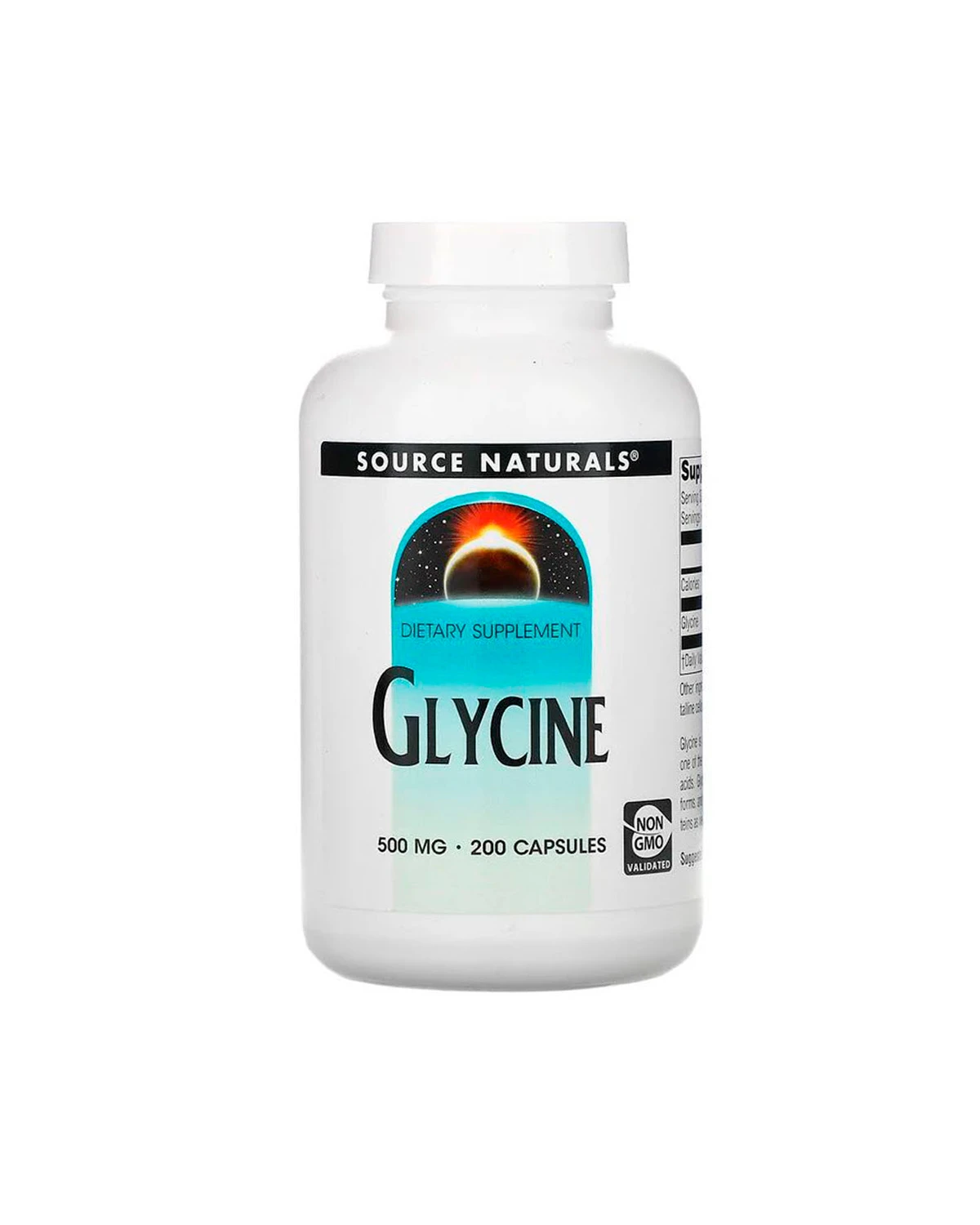Гліцин 500 мг | 200 кап Source Naturals 20201022