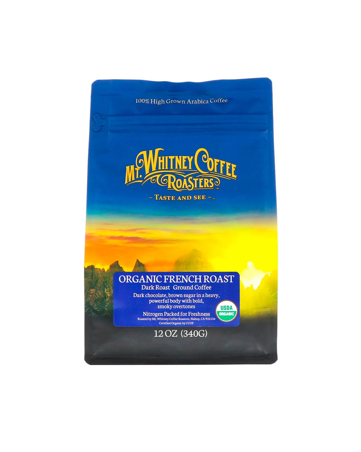 Молотый кофе французская темная обжарка | 340 г Mt. Whitney Coffee Roasters