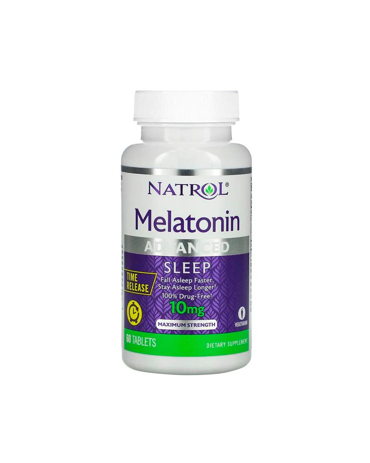 Мелатонин замедленного высвобождения 10 мг | 60 таб Natrol 20201129