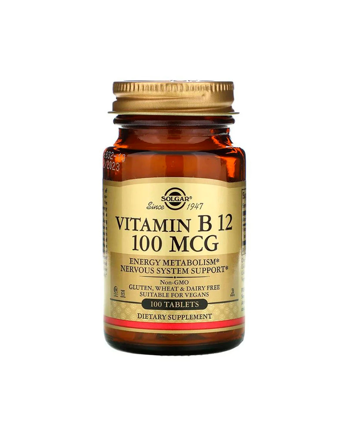 Витамин B12  100 мкг | 100 таб Solgar 20201202
