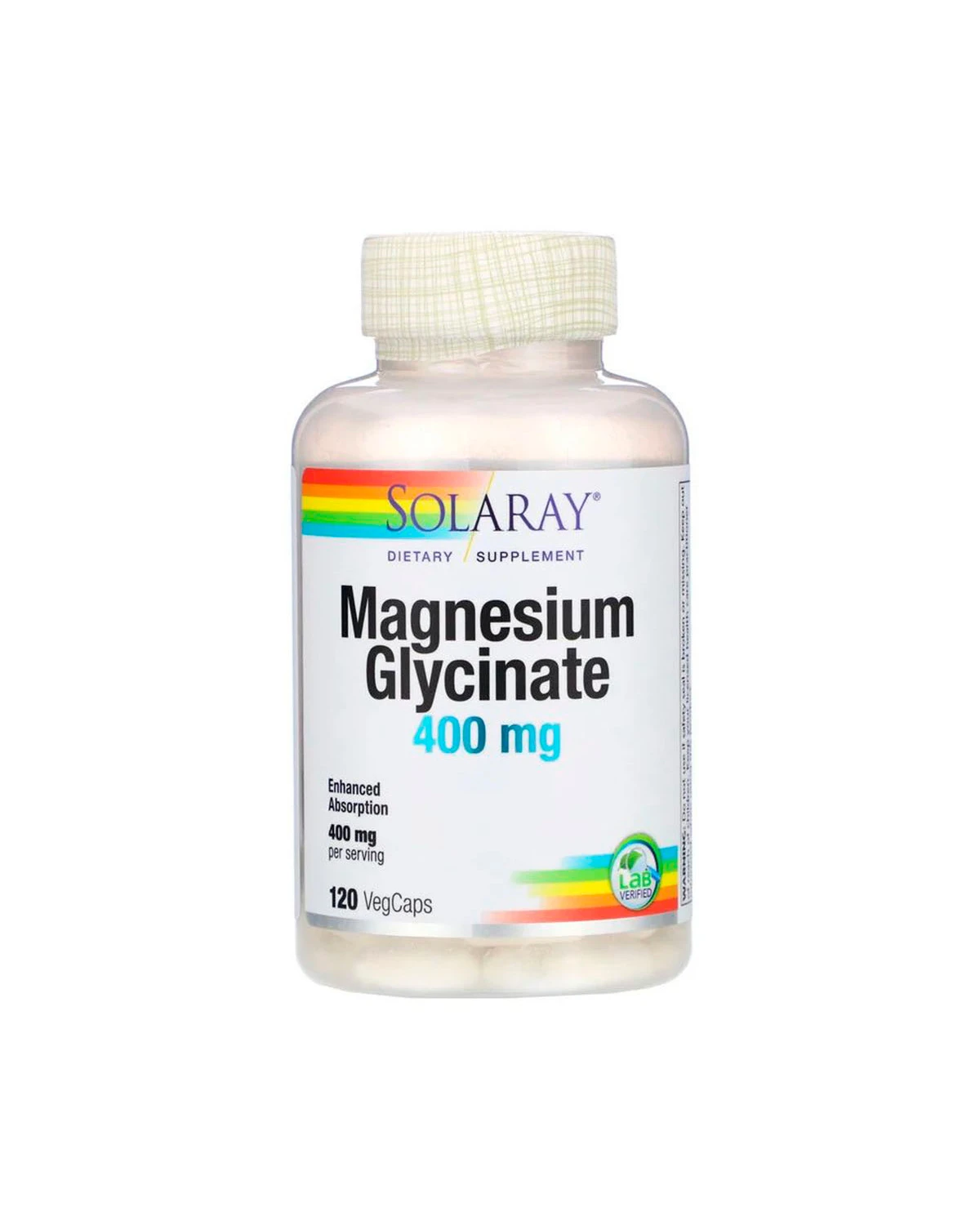 Магний глицинат 400 мг | 120 таб Solaray 20201444