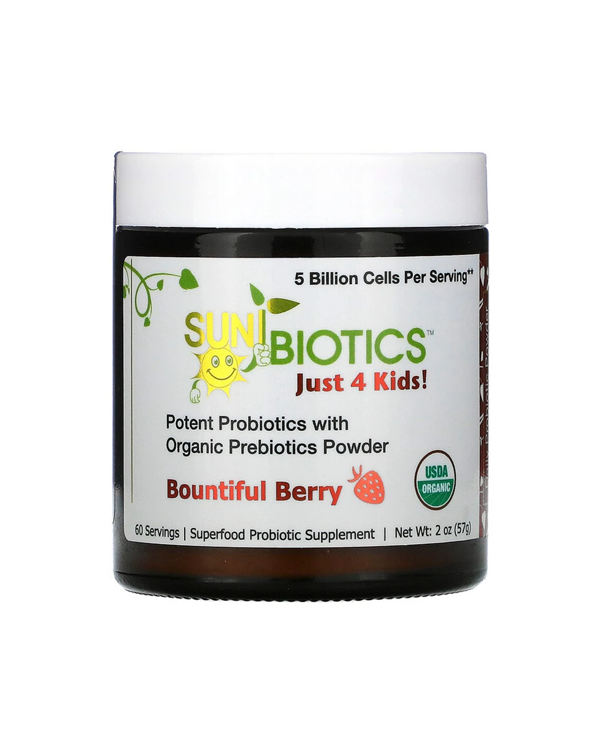 Пробиотики с пребиотиками для детей ягодный вкус | 57 г Sunbiotics