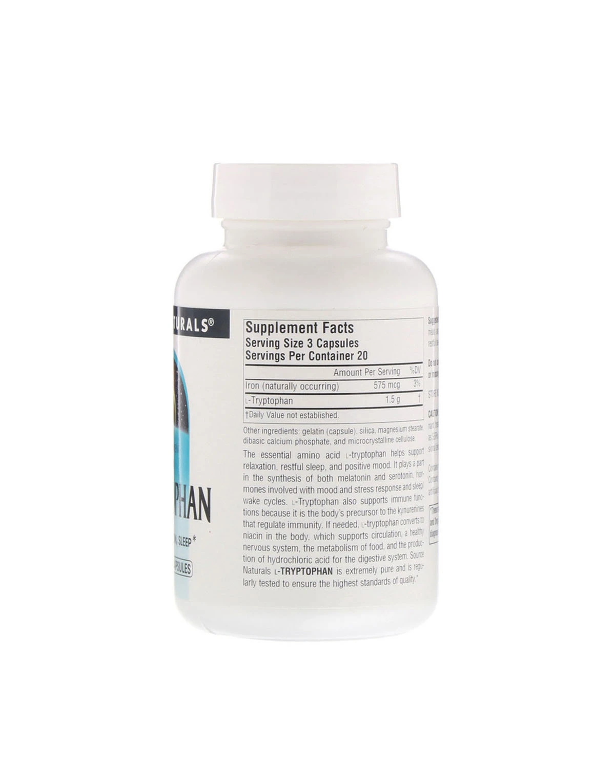 L-триптофан 500 мг | 60 кап Source Naturals