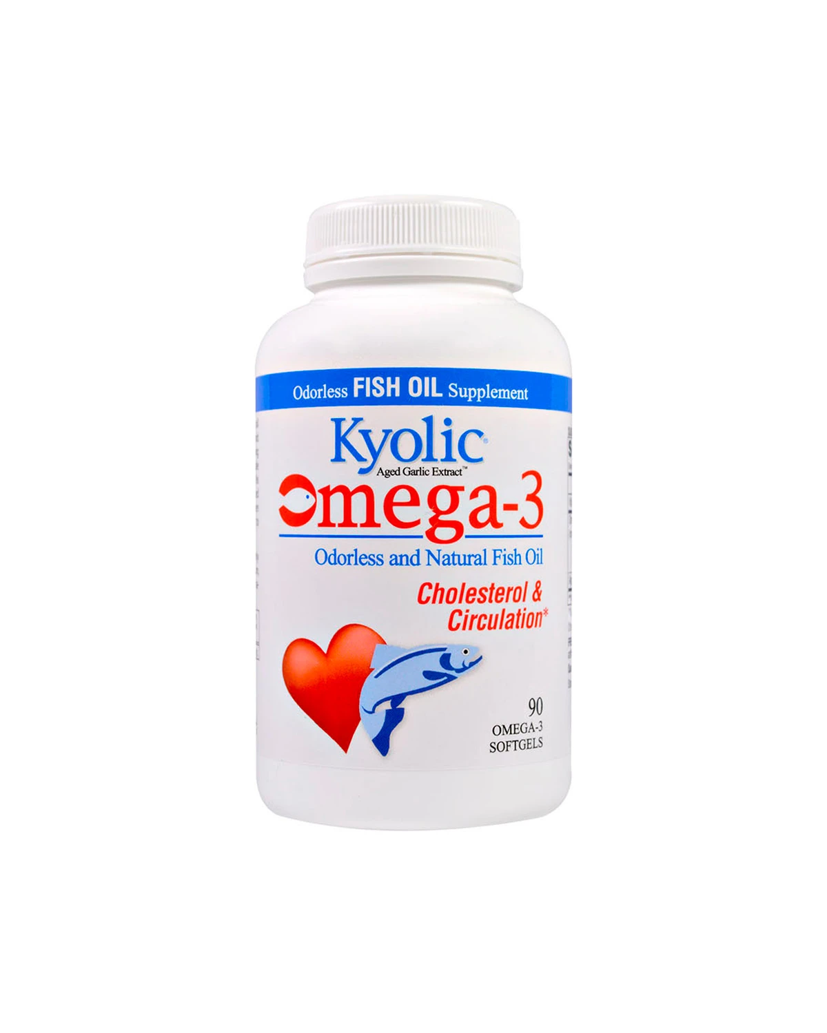 Омега-3 с экстрактом чеснока | 90 кап Kyolic