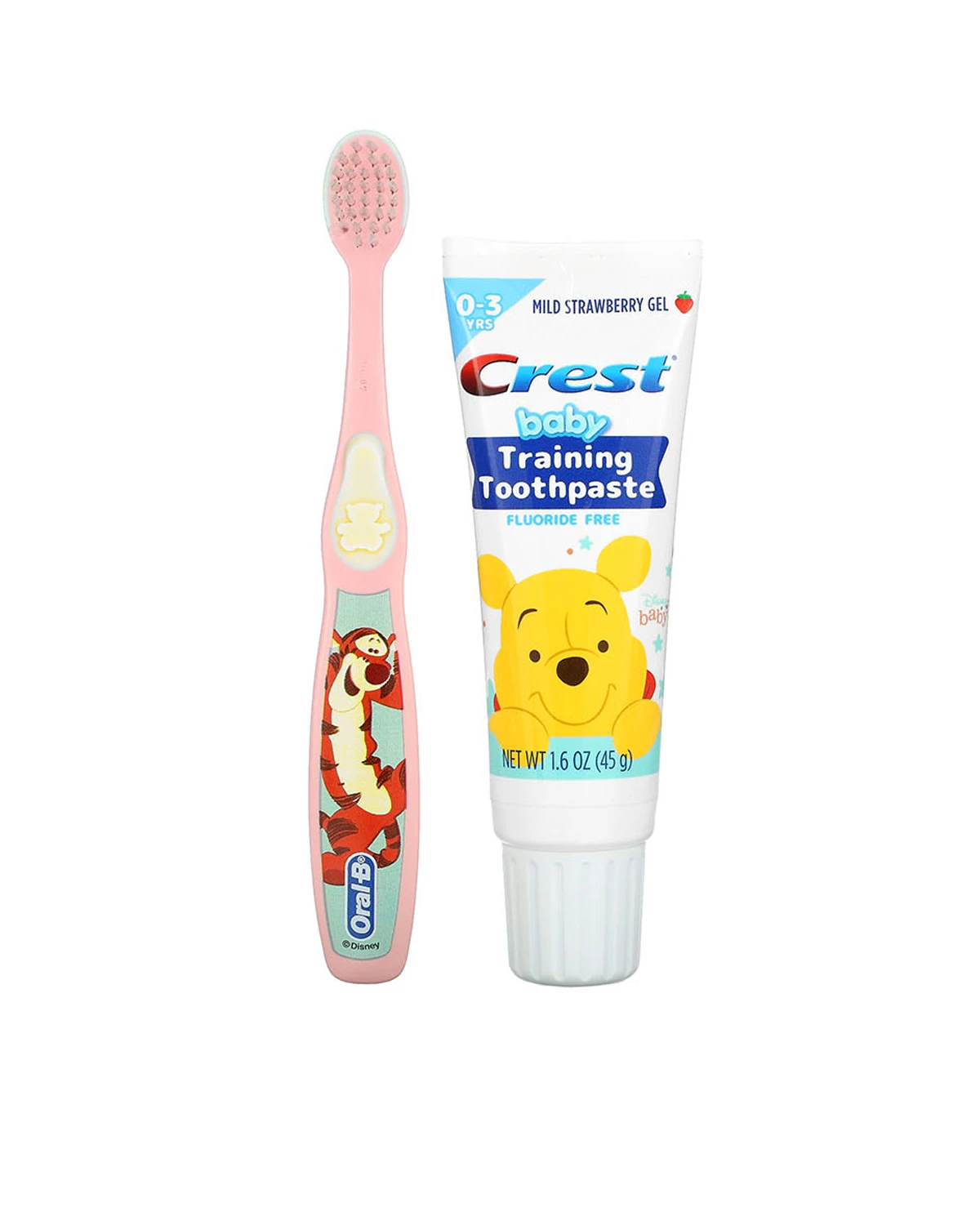 Зубна щітка + зубна паста полуничний смак | 1 набір Crest 20201614