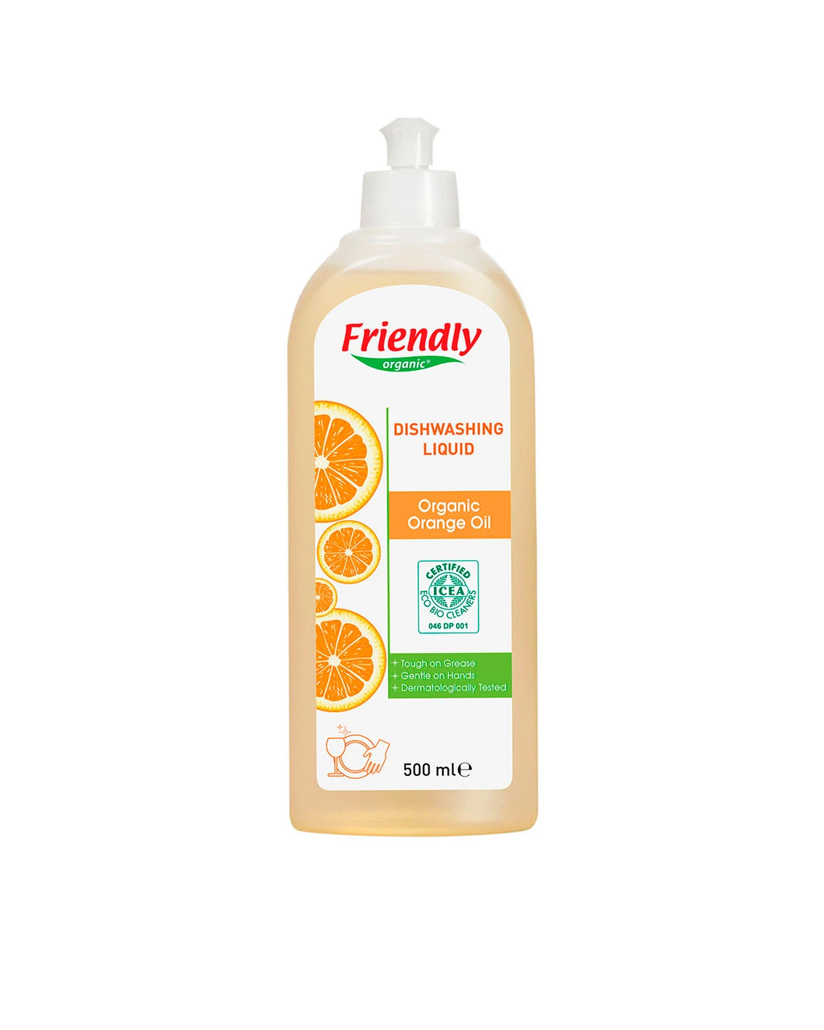 Средство для мытья посуды апельсиновое масло | 500 мл Friendly Organic