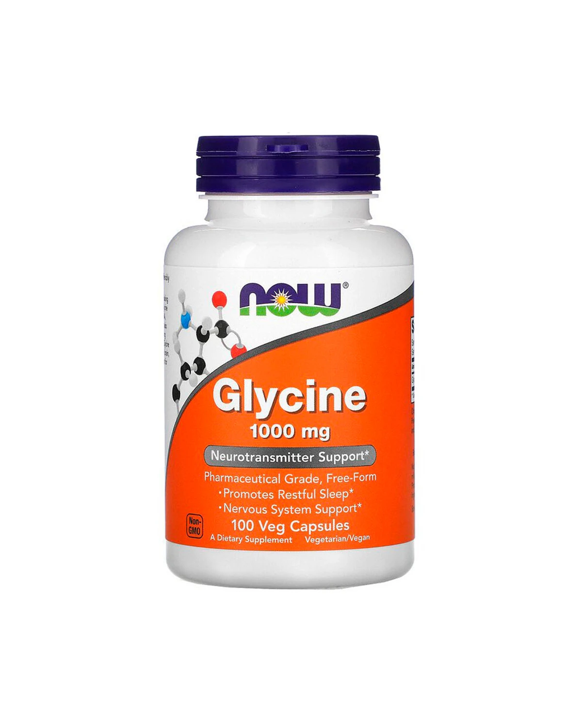 Глицин 1000 мг | 100 кап Now Foods 20201855