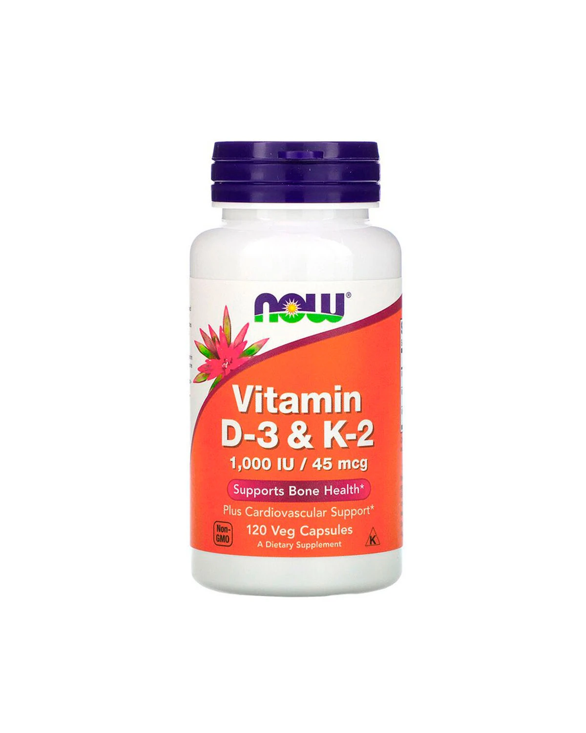 Витамин D-3 и K-2 45 мкг | 120 кап Now Foods 20201857