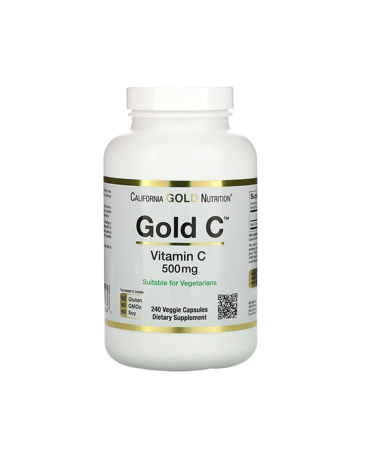 Витамин C 500 мг | 240 кап California Gold Nutrition 20201864
