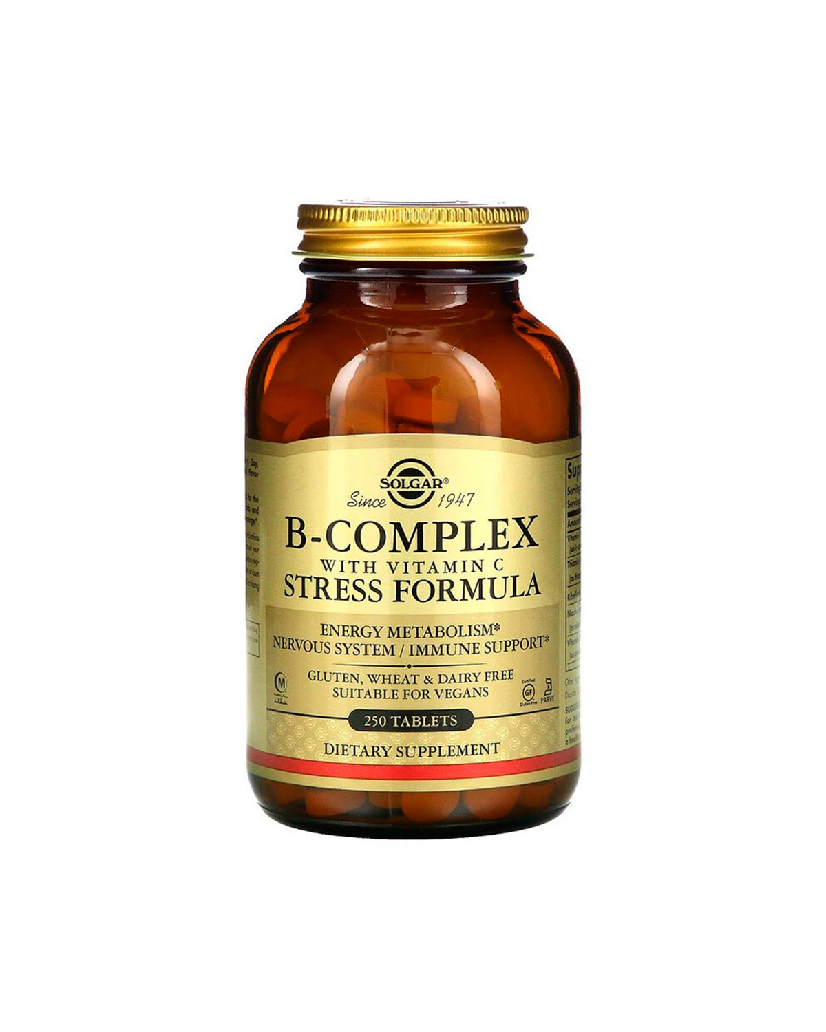 Комплекс витаминов B+C | 250 таб Solgar 20201913