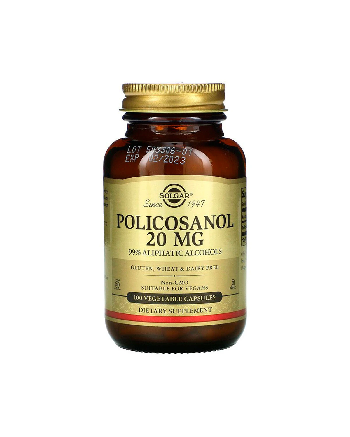 Поликосанол 20 мг | 100 кап Solgar 20201927