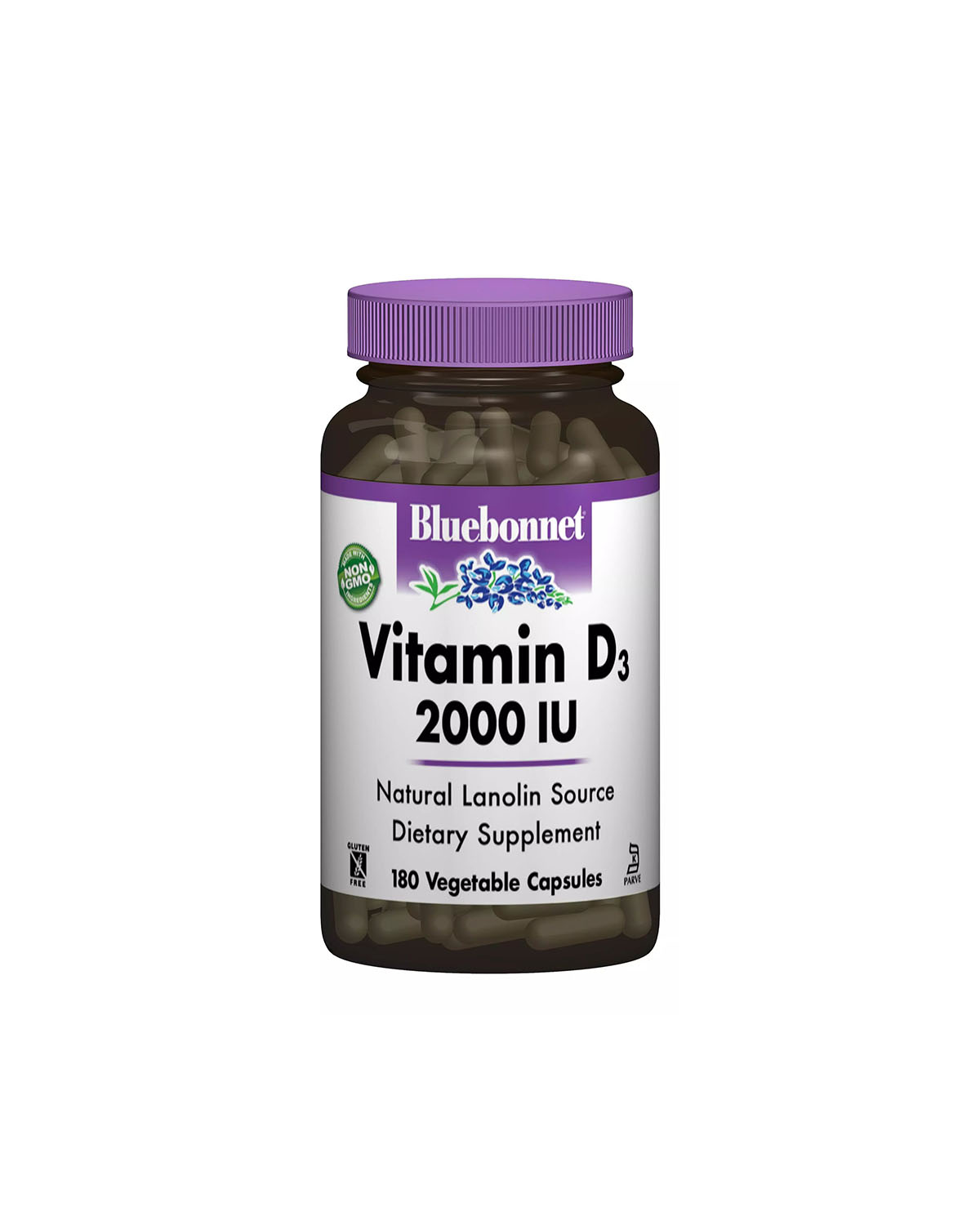 Витамин D3  2000 МЕ | 180 кап Bluebonnet Nutrition