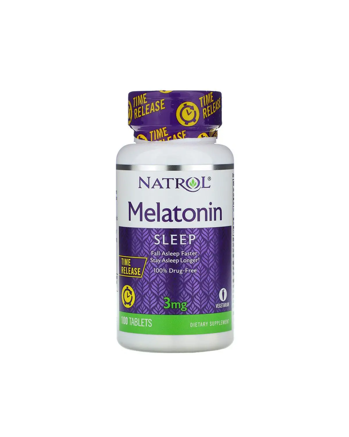 Мелатонин с медленным высвобождением 3 мг | 100 таб Natrol 20202356