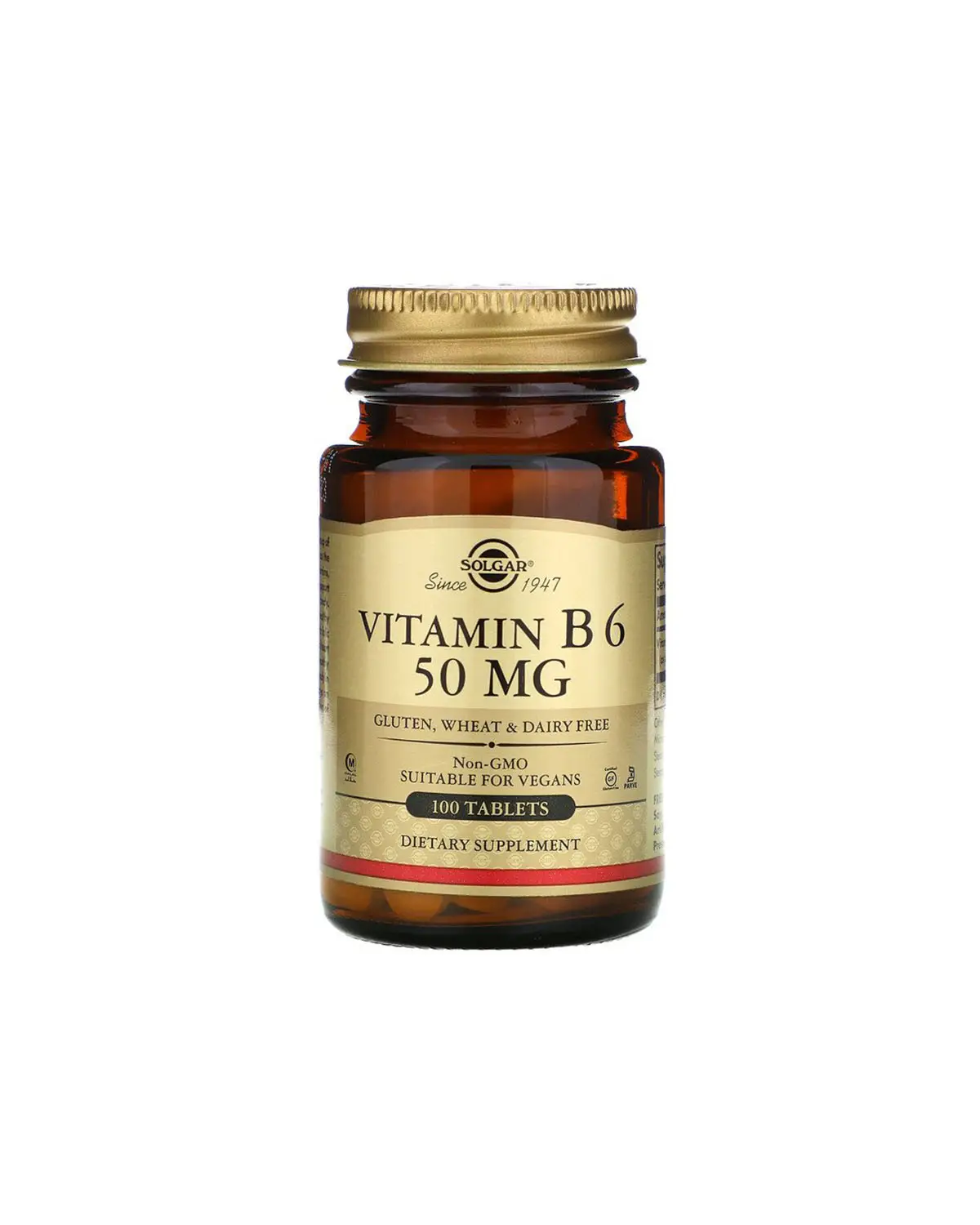 Витамин B6 50 мг | 100 таб Solgar 20202410